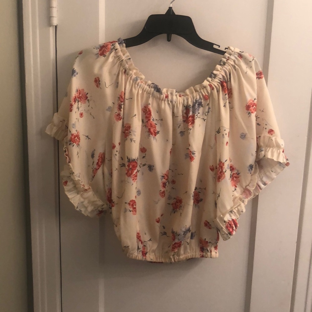 Floral crop top